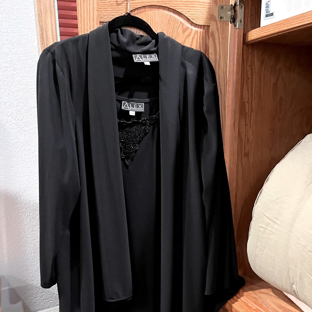 Two piece formal gown.